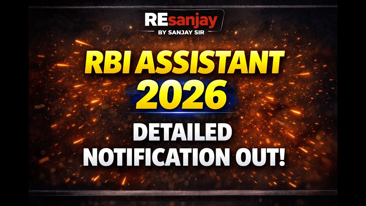 RBI Assistant 2026 Notification out!! Total- 650 vacancies | Details are Explained.