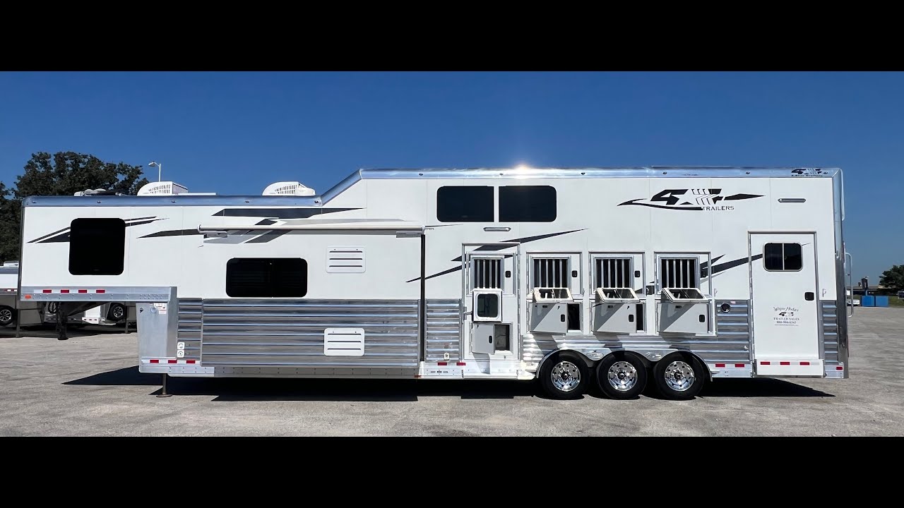 2023 4-Star 4 Horse Trail Boss Living Quarters with LOFT (41128)