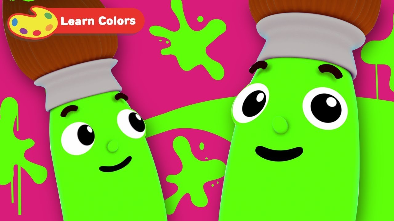 Learn Colors with Petey Paintbrush | Early Learning Videos for Baby Brain Development & Education