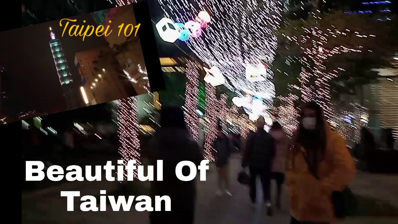 Suasana Malam di sekitar Taipei 101