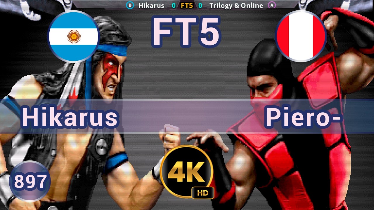 UMK3 - 🇦🇷 Hikarus vs Trilogy & Online 🇵🇪 FT5 /4K 60FPS #umk3 #ultimatemortalkombat3 #t99h #fightcade
