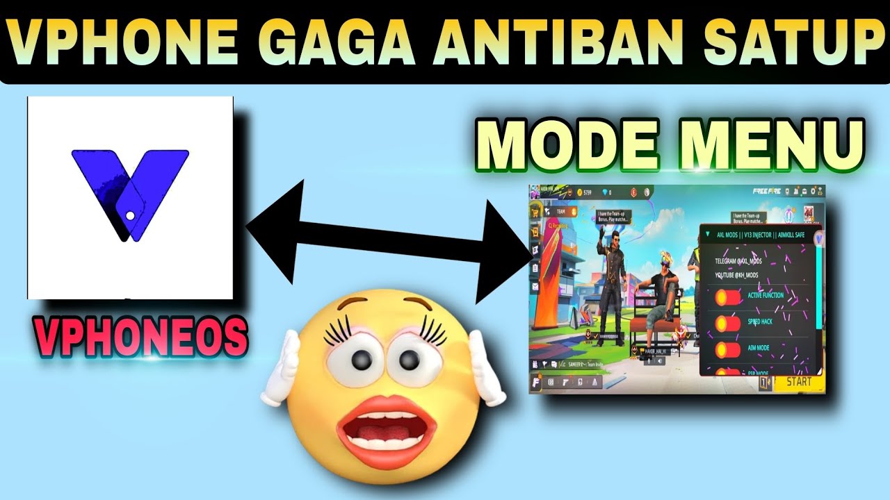 VPHONE GAGA AND VPHONE OS ANTIBAN SATUP // NO BAN NO BLACKLIST 🔥 MODE MENU ANTIBAN 💀