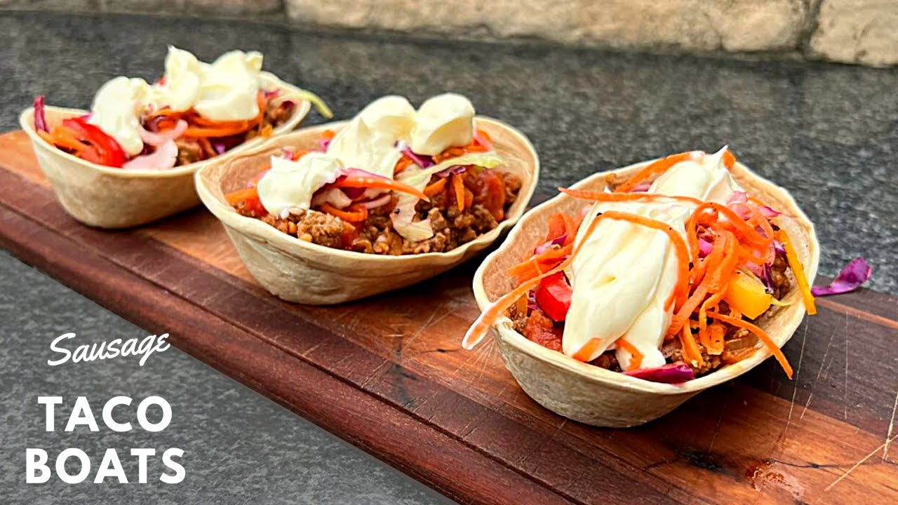 Taco Sausage Recipe | Boerewors Taco Boats by Xman & Co