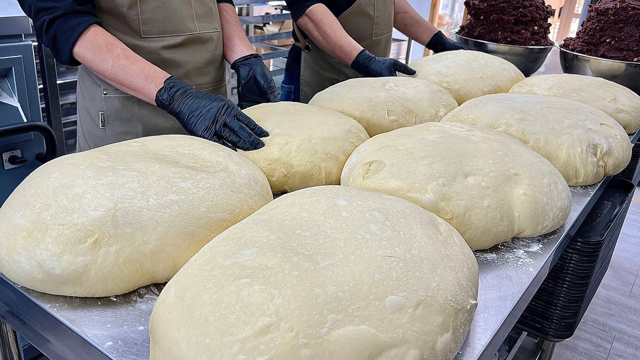 5000 продано за день! Лучший сладкий хлеб из красной фасоли в Корее
