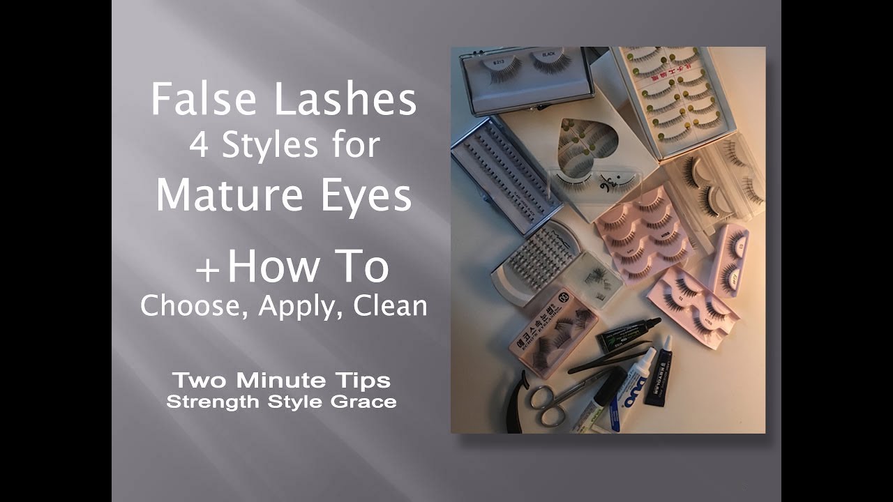 How to Choose, Apply, Clean & Care for False Lashes for Mature Eyes