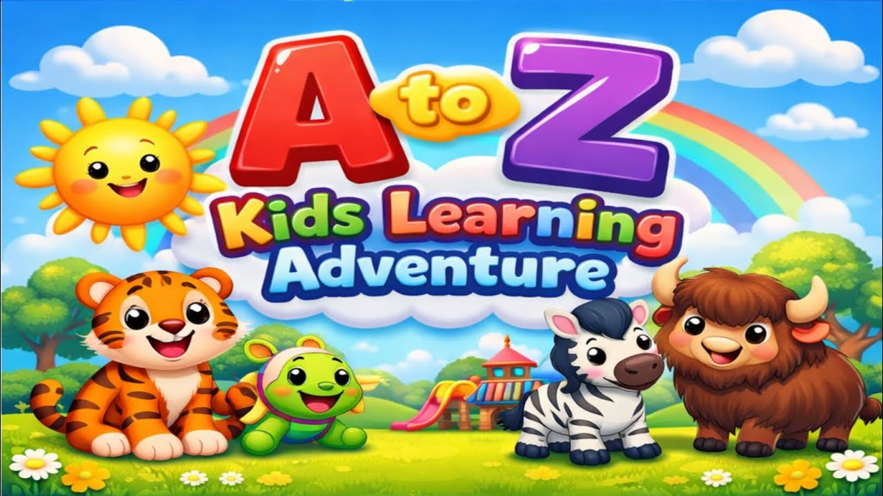 A to Z Alphabet Song 🎵 | Kids Learning ABC Cartoon | Nursery Rhymes for Children #cartoonsong #reels