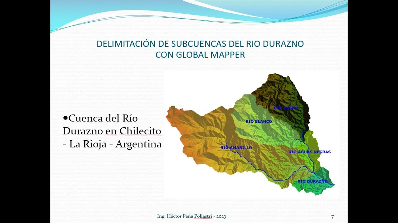 SUBCUENCAS CON GLOBAL MAPPER