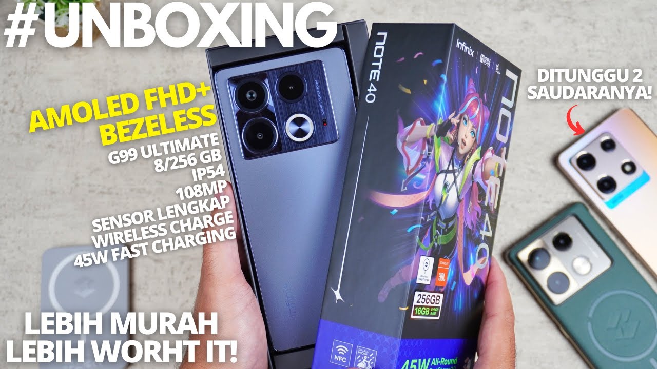 INI KEREN!🔥 UNBOXING Infinix Note 40 Indonesia, Lebih MURAH Lebih WORTH IT!