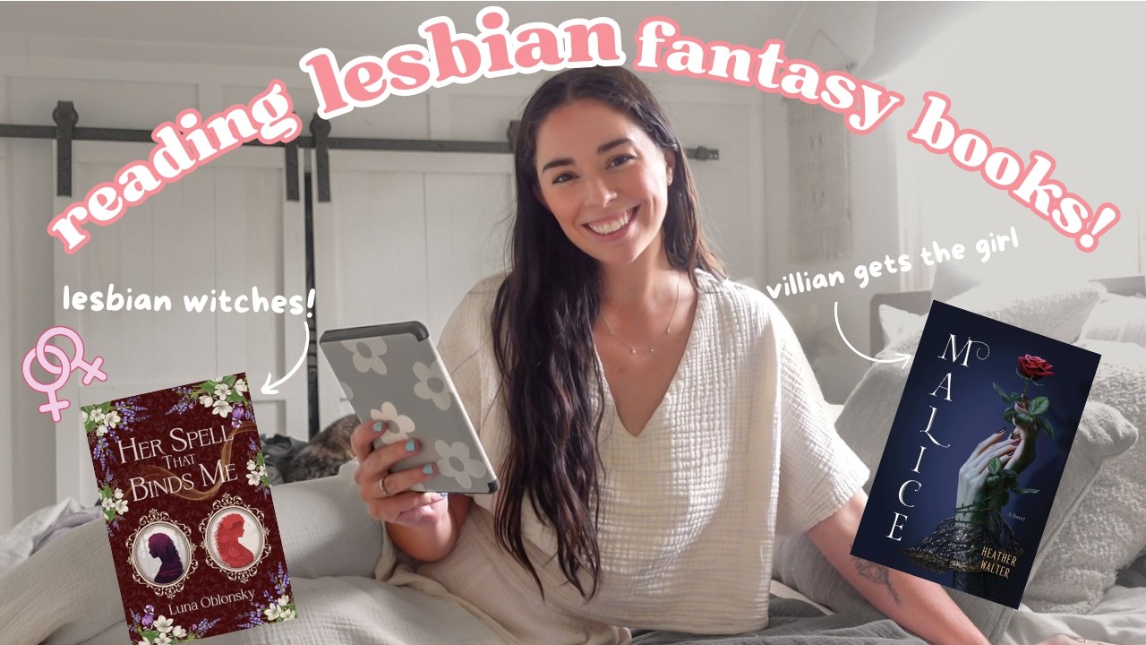 reading SAPPHIC FANTASY books for a week!! ✨🏳️‍🌈👩🏻‍❤️‍💋‍👩🏻 | reading vlog!