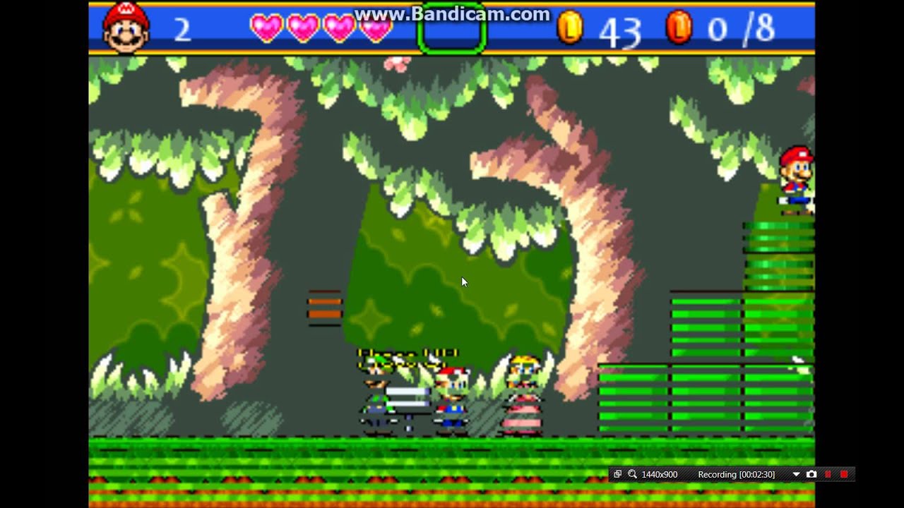 Super Mario and The Sacred Bell Ludwig, Lemmy and Iggy boss fight