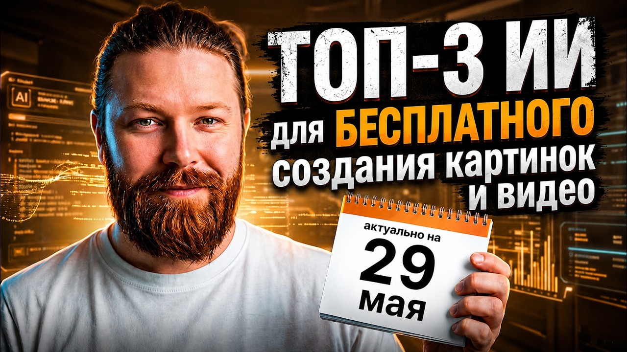 ЗАБУДЬ ПРО ПЛАТНЫЕ НЕЙРОСЕТИ! Топ-3 бесплатных ИИ для генерации видео и картинок без подписок в 2026