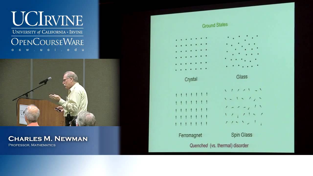 Breakfast Lecture Series: Spin Glasses and Complexity by Charles Newman