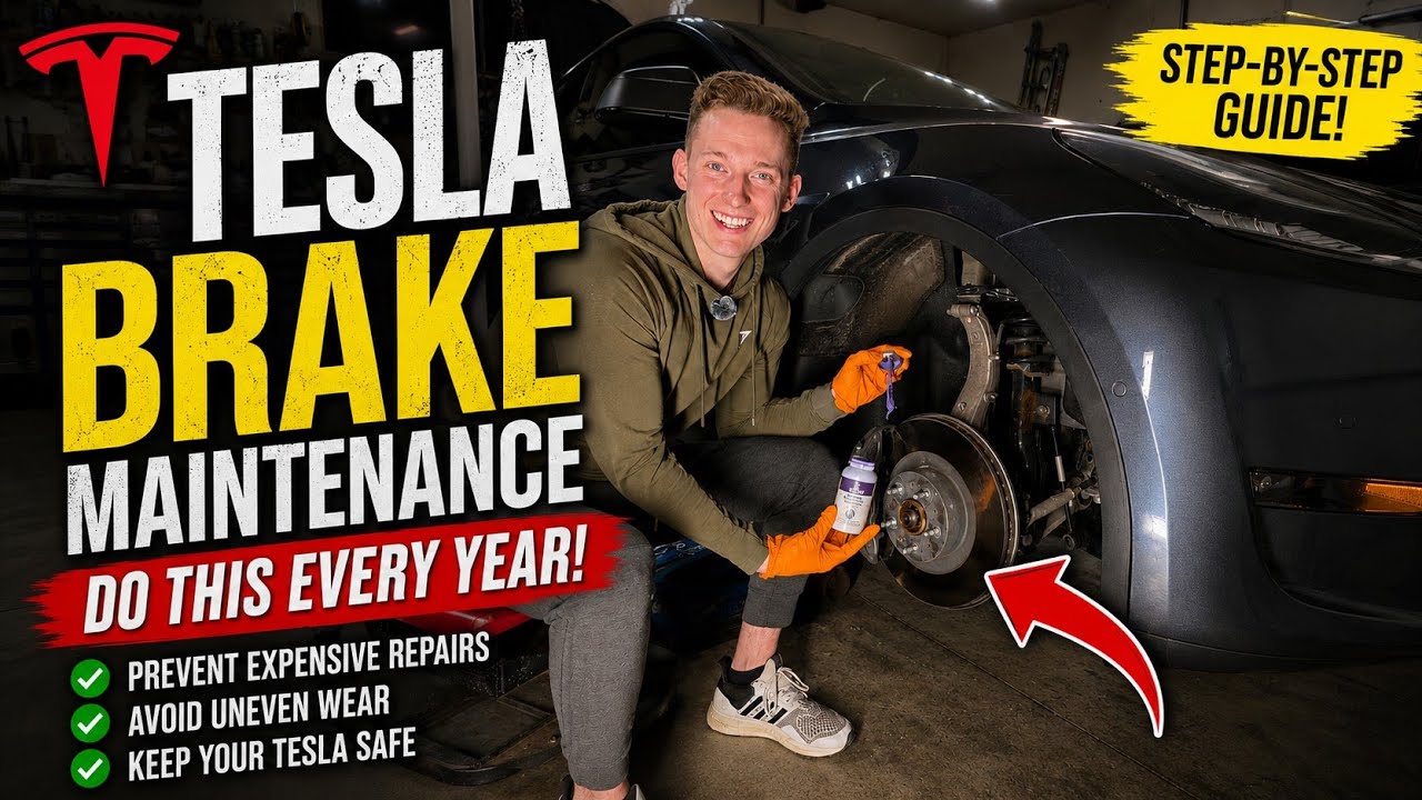 Ежегодное техническое обслуживание тормозной системы Tesla, которое должен проводить КАЖДЫЙ владе...