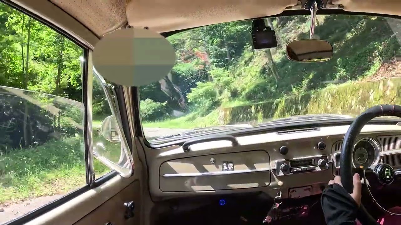 空冷ビートル　山道怖すぎ