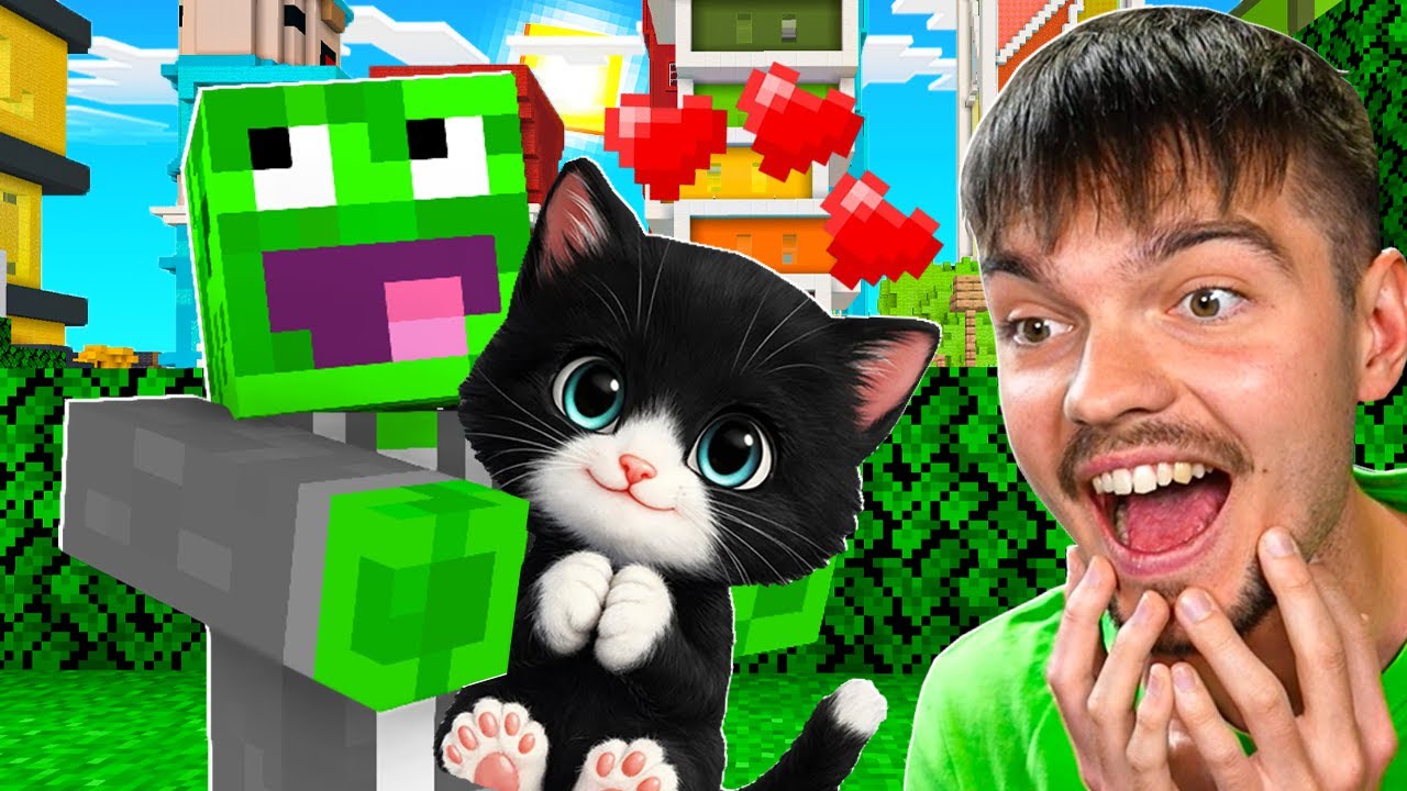 ADOPTOWAŁEM SŁODKIEGO KOTKA w Minecraft!
