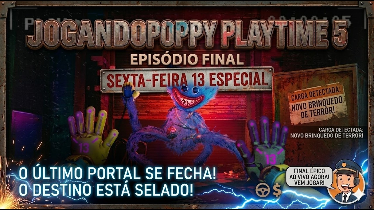 SÓ AZAR? 💀 Poppy Playtime 5 na Sexta-Feira 13 #live