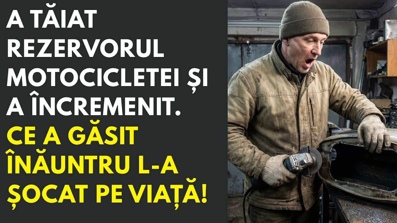 A tăiat rezervorul motocicletei și a încremenit. Ce a găsit înăuntru l-a șocat pe viață!
