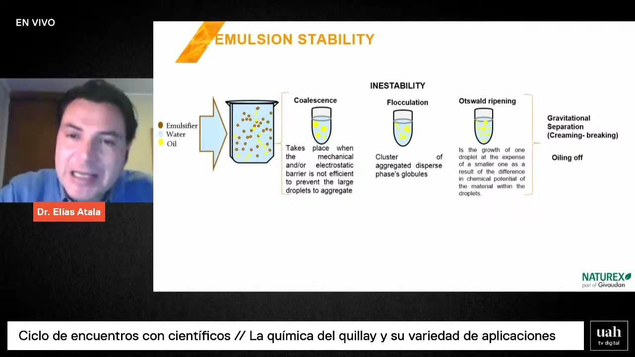 Ciclo de encuentros con científicos // La química del quillay y su variedad de aplicaciones