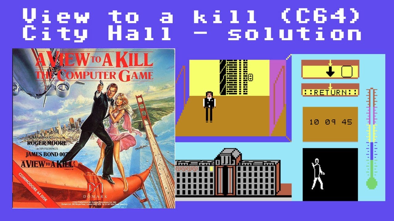 A View to a Kill - City Hall (C64) - Complete walkthrough / solution