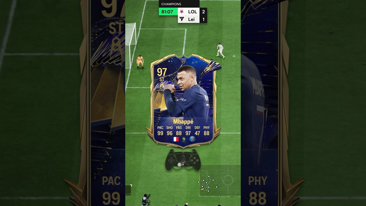 TOTY Mbappe in FUT Champs is UNFAIR 😂 #eafc #eafc24 #fc24 #fut #football #shorts