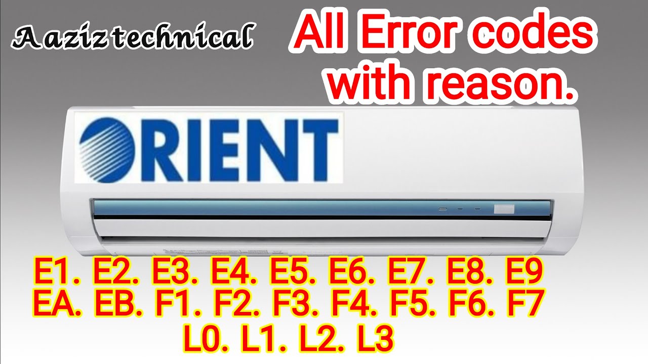 Orient inverter ac error codes reason and solutions.