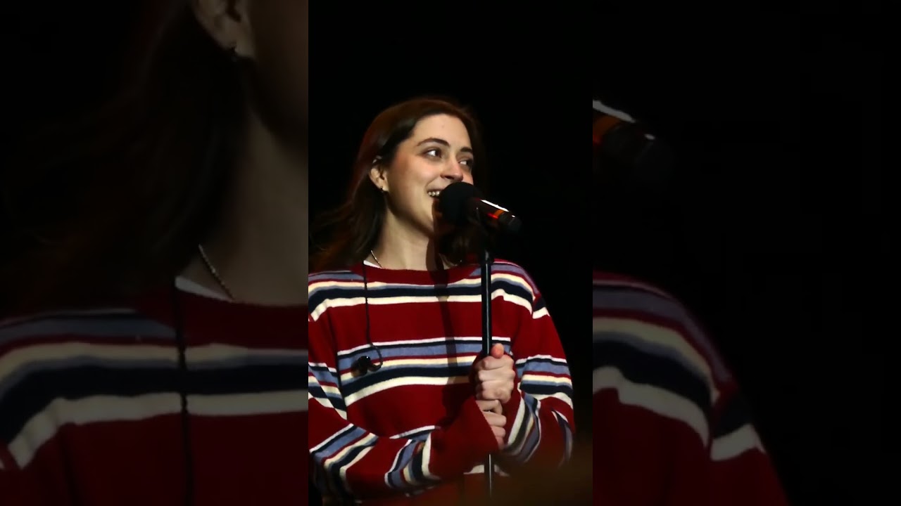 Lizzy McAlpine sings 