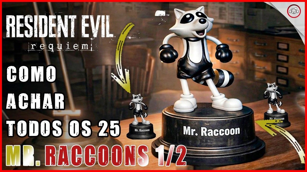 Resident Evil 9 Requiem, Todos os 25 MR. RACCOONS 1/2 | Super-dica
