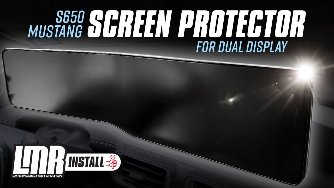 2024-2025 S650 Mustang: How To Install Screen Protector - Full Process | Dual Display & Split Screen