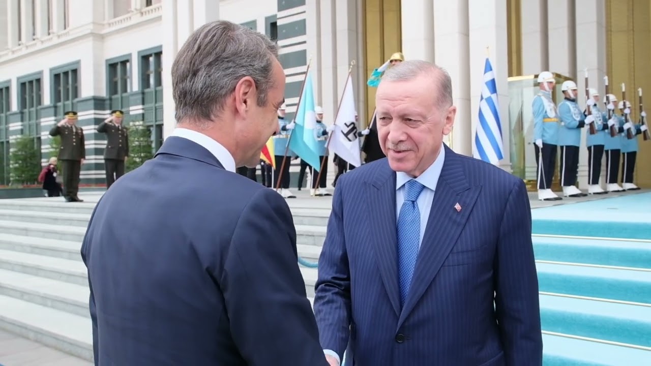 Η άφιξη Μητσοτάκη στην Άγκυρα