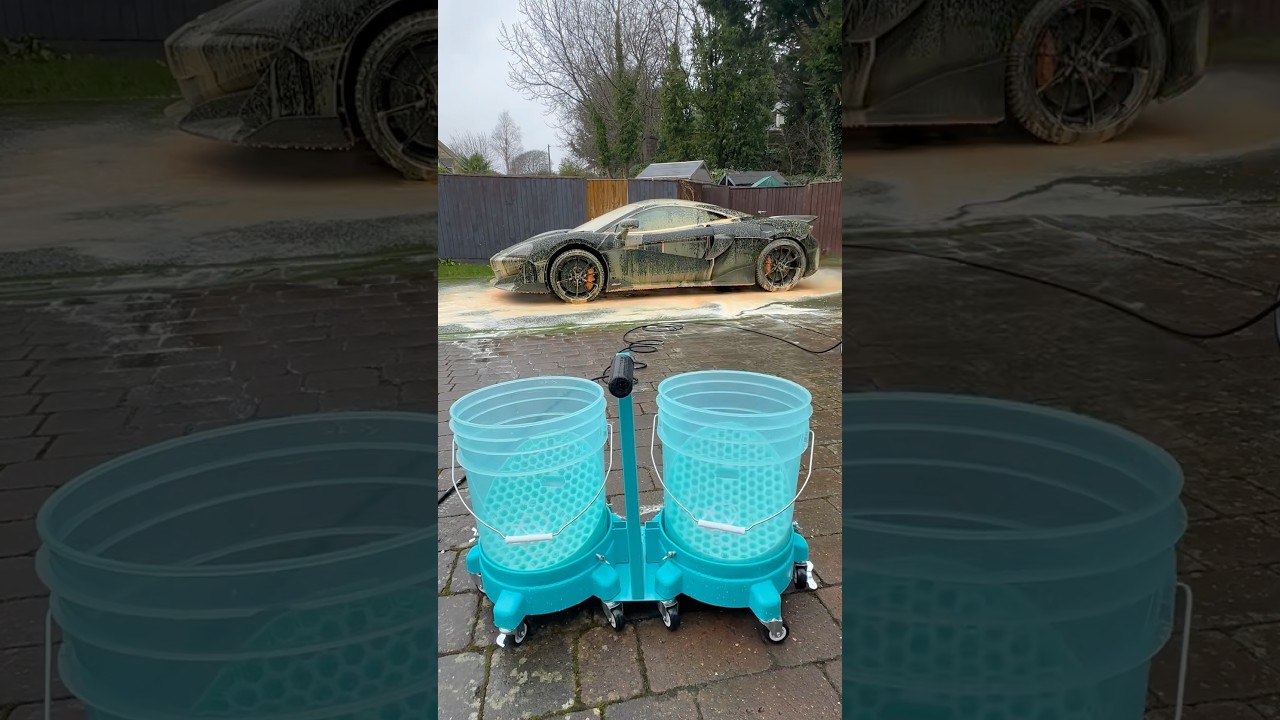 ‼️ Dirty Supercar Cleaned ‼️ McLaren 600LT Carwash #asmr #satisfying