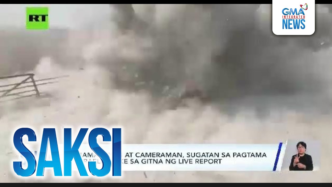Israeli strike hits during Russian TV crew's live report | Saksi
