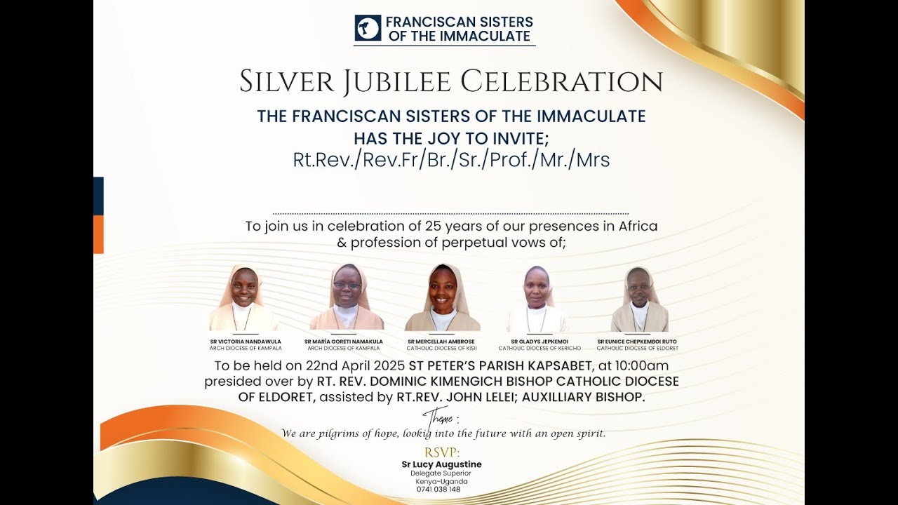 22-04-2025 | CAPUCHIN TV LIVE | FRANCISCAN SISTERS OF THE IMMACULATE SILVER JUBILEE CELEBRATION