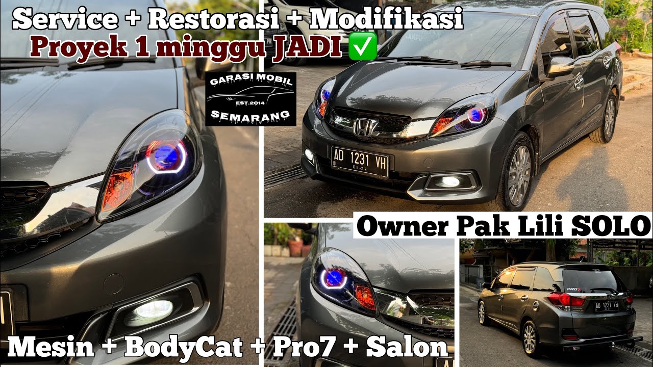 RESTORASI MODIFIKASI 1 minggu Jadi Mobilio 2014 Pak Lili Solo #innova #modifikasi #bengkel #fortuner