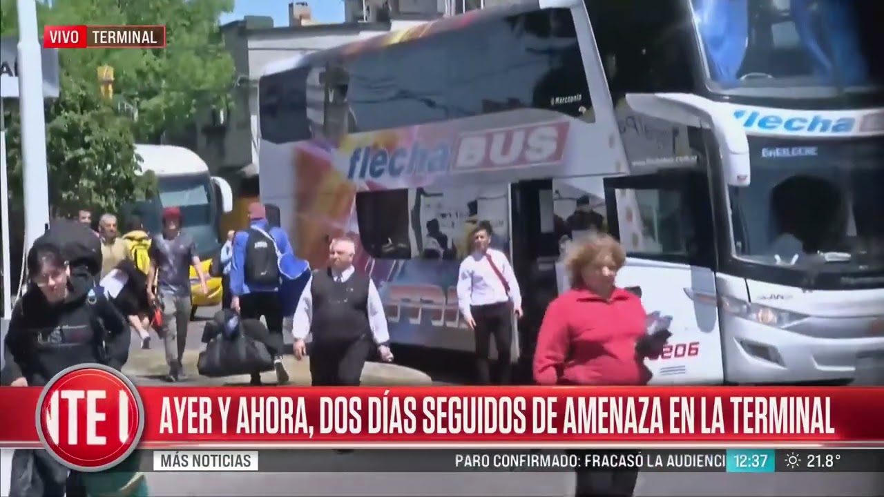Nueva amenaza de bomba en la terminal de ómnibus Mariano Moreno