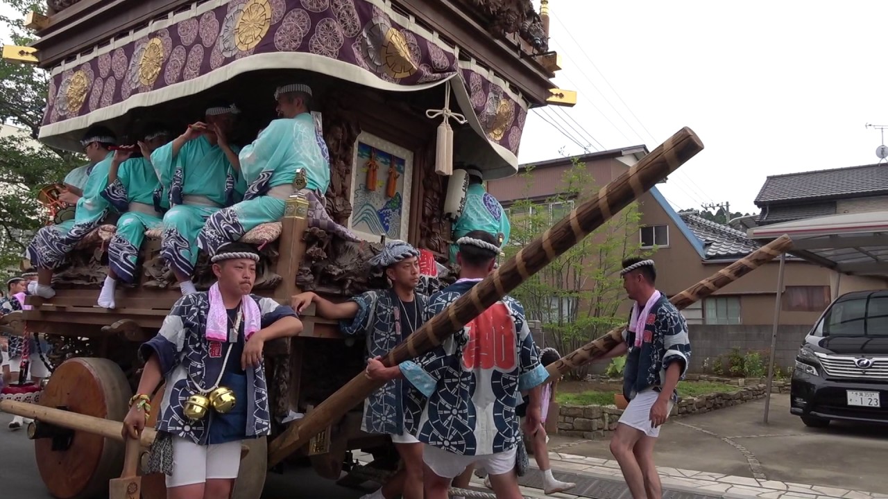 佐原の大祭2017夏　楽日　本川岸区　曳き廻し（２）