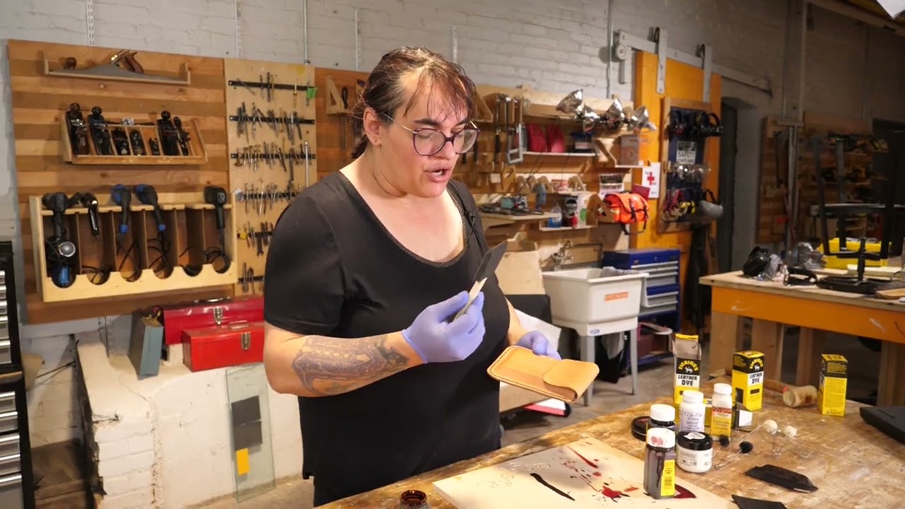 LeatherWorking Pt.2 - Edging, dying, finishing