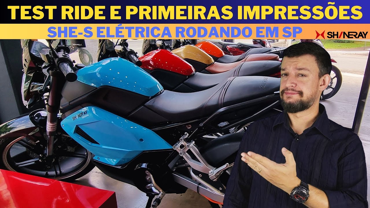 TEST RIDE e primeiras impressões da SHINERAY SHE-S, moto elétrica da SHINERAY rodando em MOEMA SP.