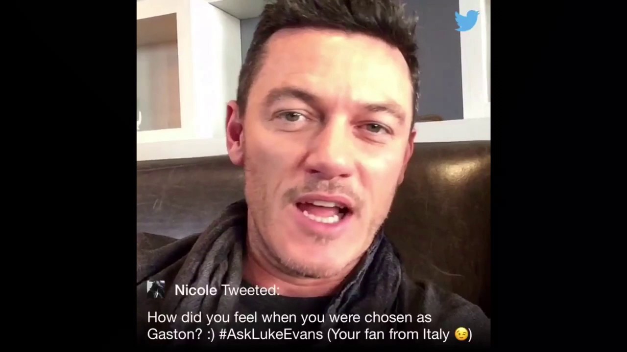 Luke Evans answers fan questions during a live Twitter Q&A(Feb.14,2017)