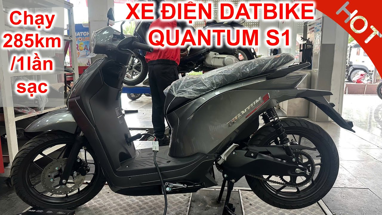 Pha Vo | B&aacute;o Gi&aacute; v&agrave; R&aacute;p Mới Xe Điện DatBike Quantum S1 M&agrave;u X&aacute;m 2025