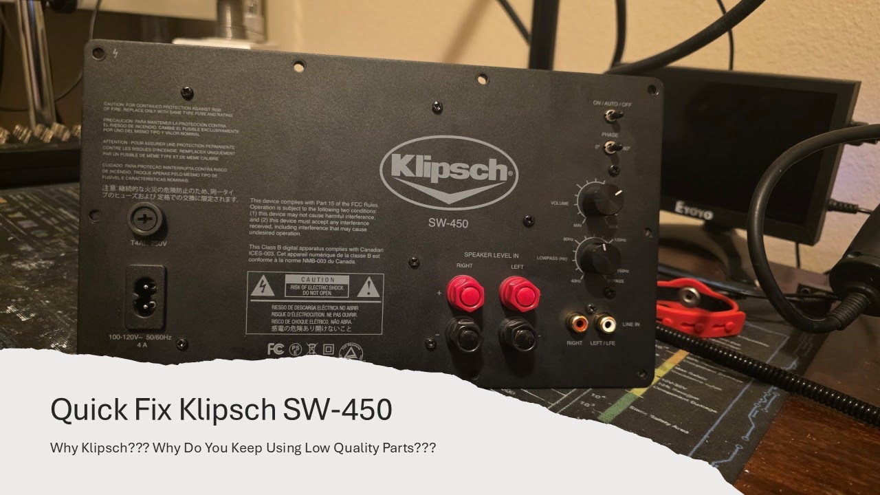 (Быстрое решение) Почему в Klipsch SW-450 так много низкокачественных конденсаторов?