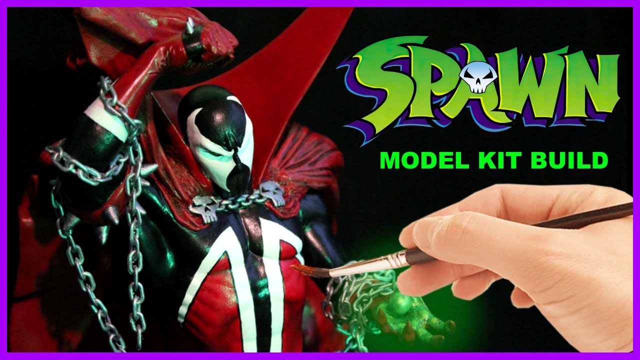 Spawn Todd Mcfarlane Vinyl model Kit 1994 Inteleg Commission Build and Review