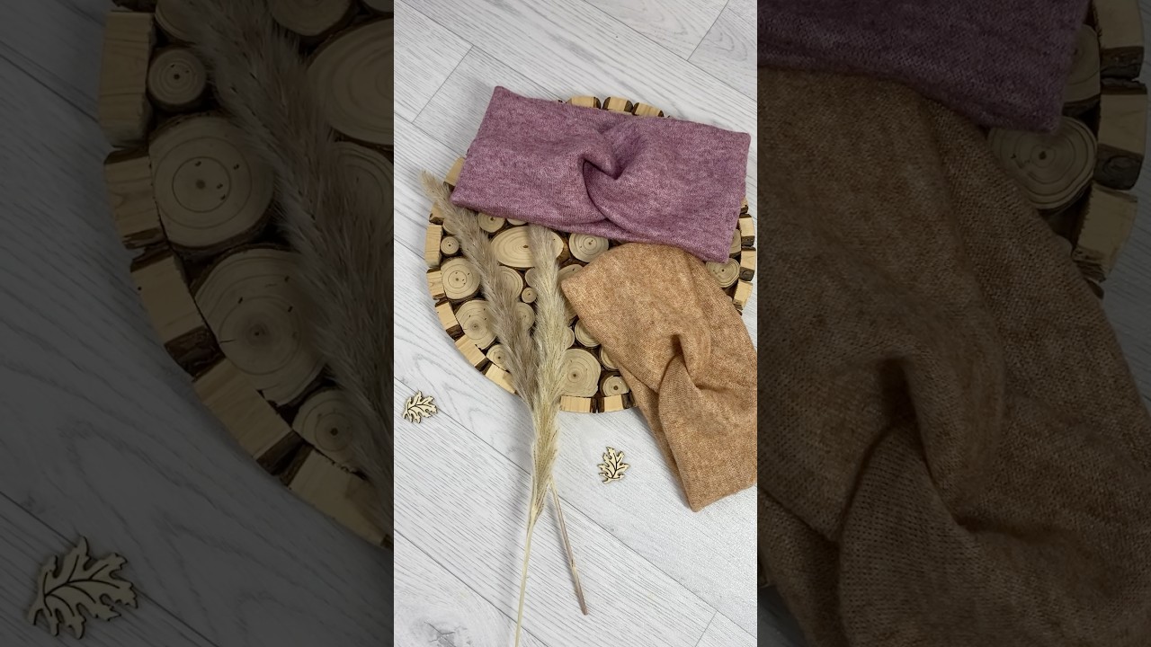 Schnelles N&auml;hprojekt aus Viscosestrick 🍂 #nhstoffe #n&auml;hen #bandeau #stirnband