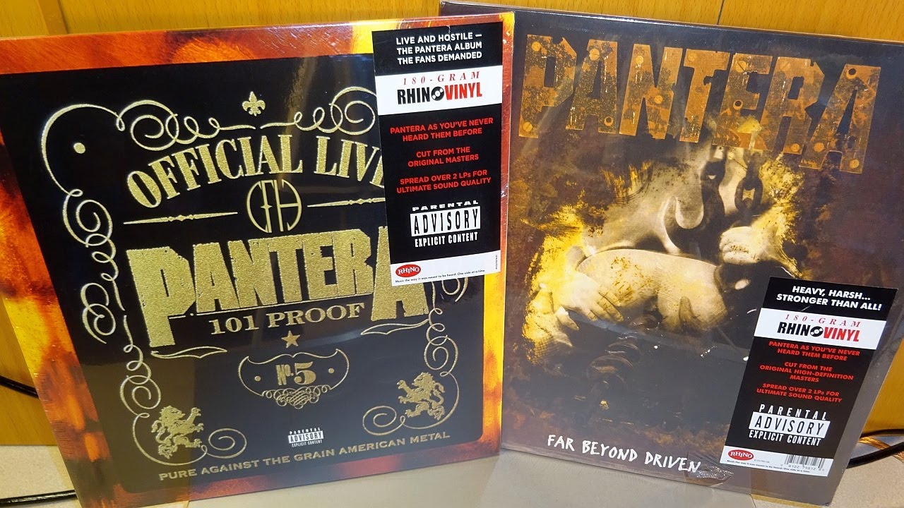 Pantera - Official Live: 101 Proof & Far Beyond Driven 2 LP 180 Gram Rhino Vinyl Records Collection
