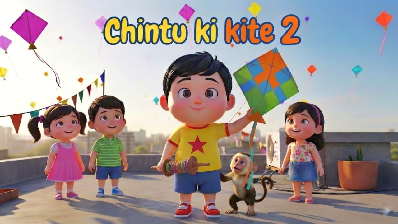 Bandar Aur Chintu Ki Patang 🪁 | Chintu Ki Kite 2 | Kids Cartoon Hindi