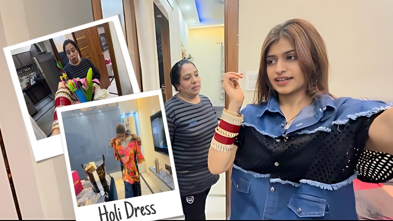 Mother in law ko kara SURPRISE new look se or PEHLI HOLI pr mile dher saare gifts❤️