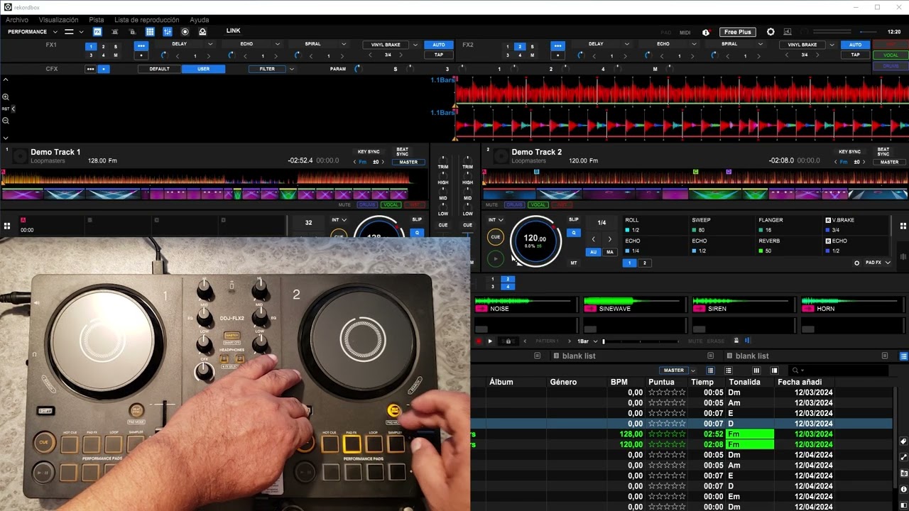 DDJ-FLX2 Combina Varios Efectos de Sonido a la Vez en MODO PAD ..... Quieres Saber Cómo?