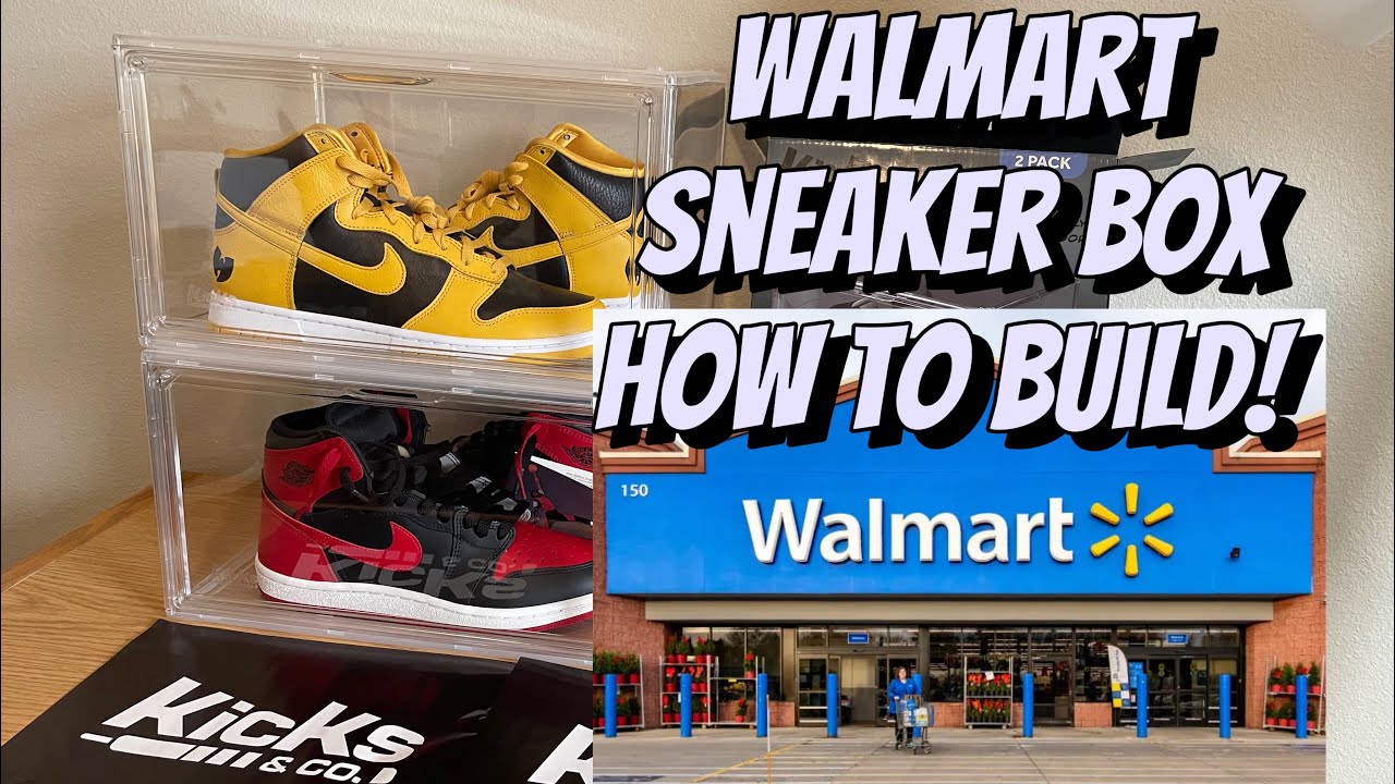 @Walmart sneaker box Tutorial kicks and co  how to build 