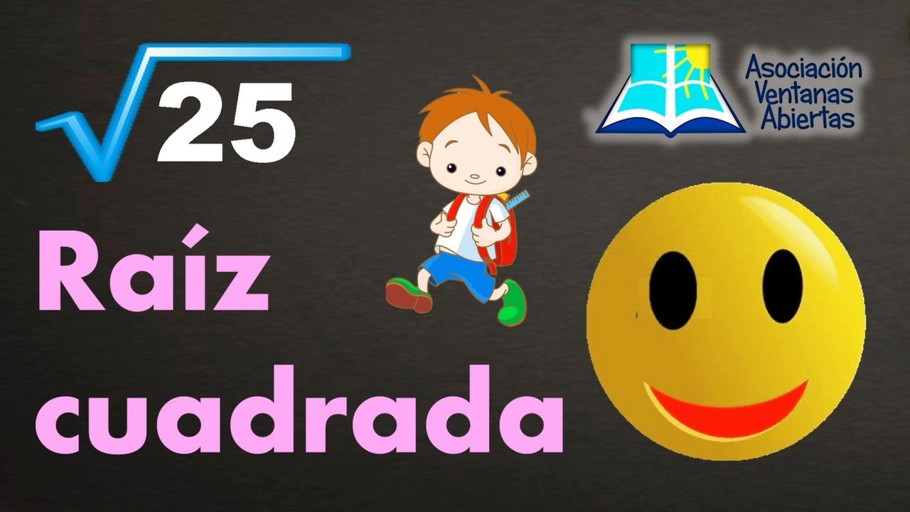 Raíz cuadrada para niños: super fácil. Sexto primaria.