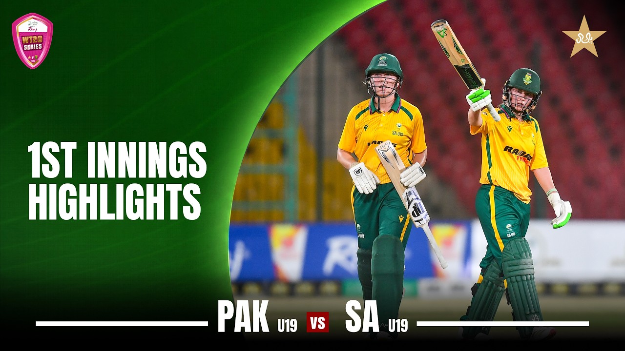 1st Innings Highlights | Pakistan Women U19 vs South Africa Women U19 | 3rd T20 | MZG1U