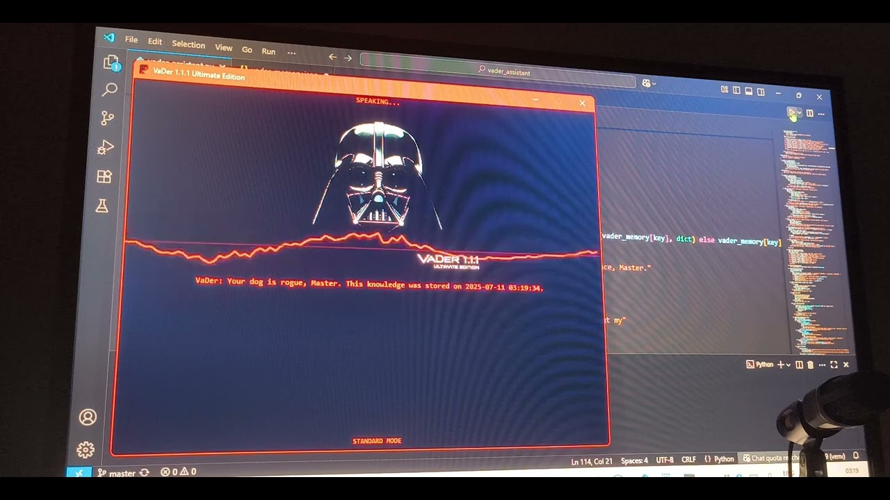 𝕍𝕒𝔻𝕖𝕣 𝔸𝕀 Assistant - Advanced Memory Function